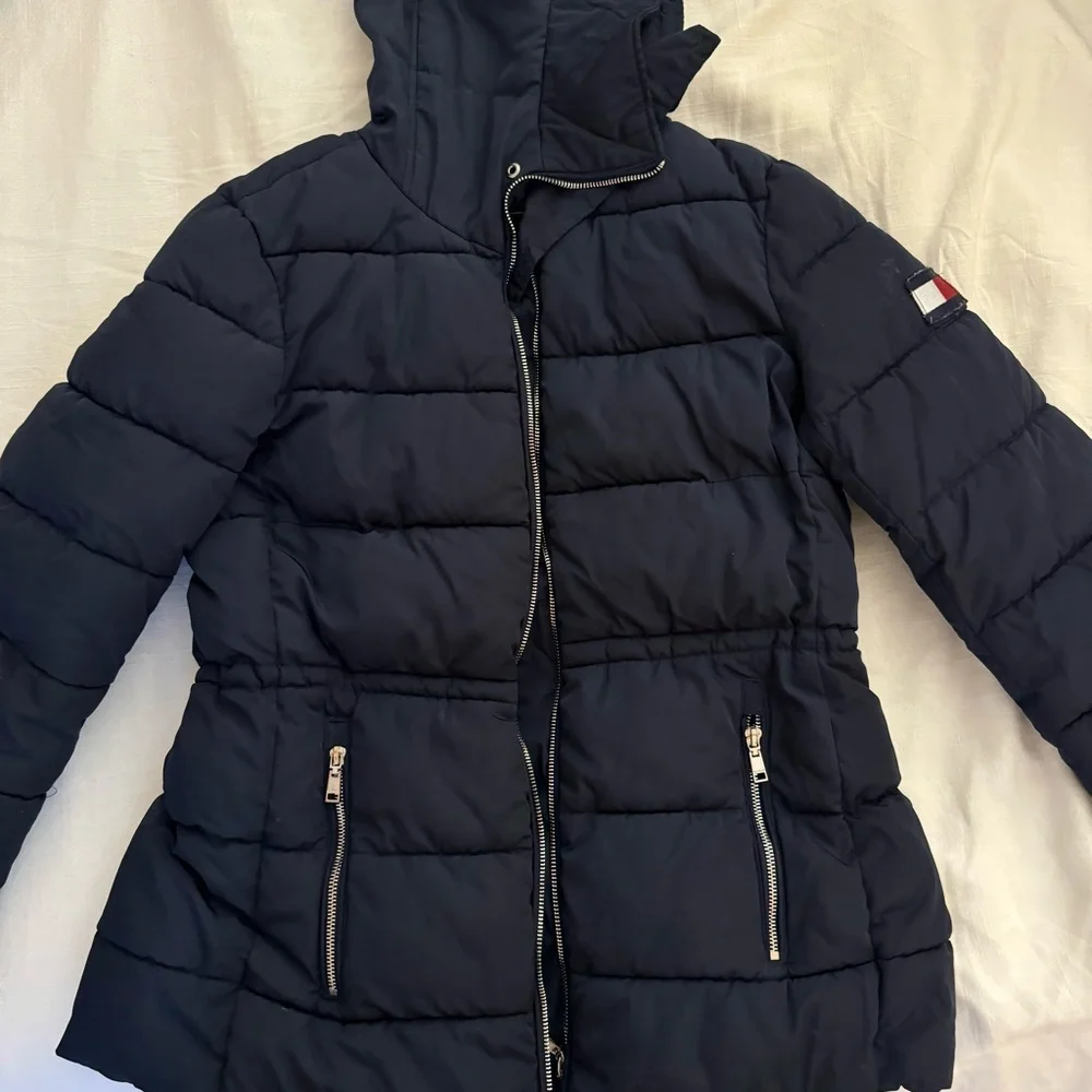 Tommy Hilfiger Navy Winter Coat - Picture 2 of 6